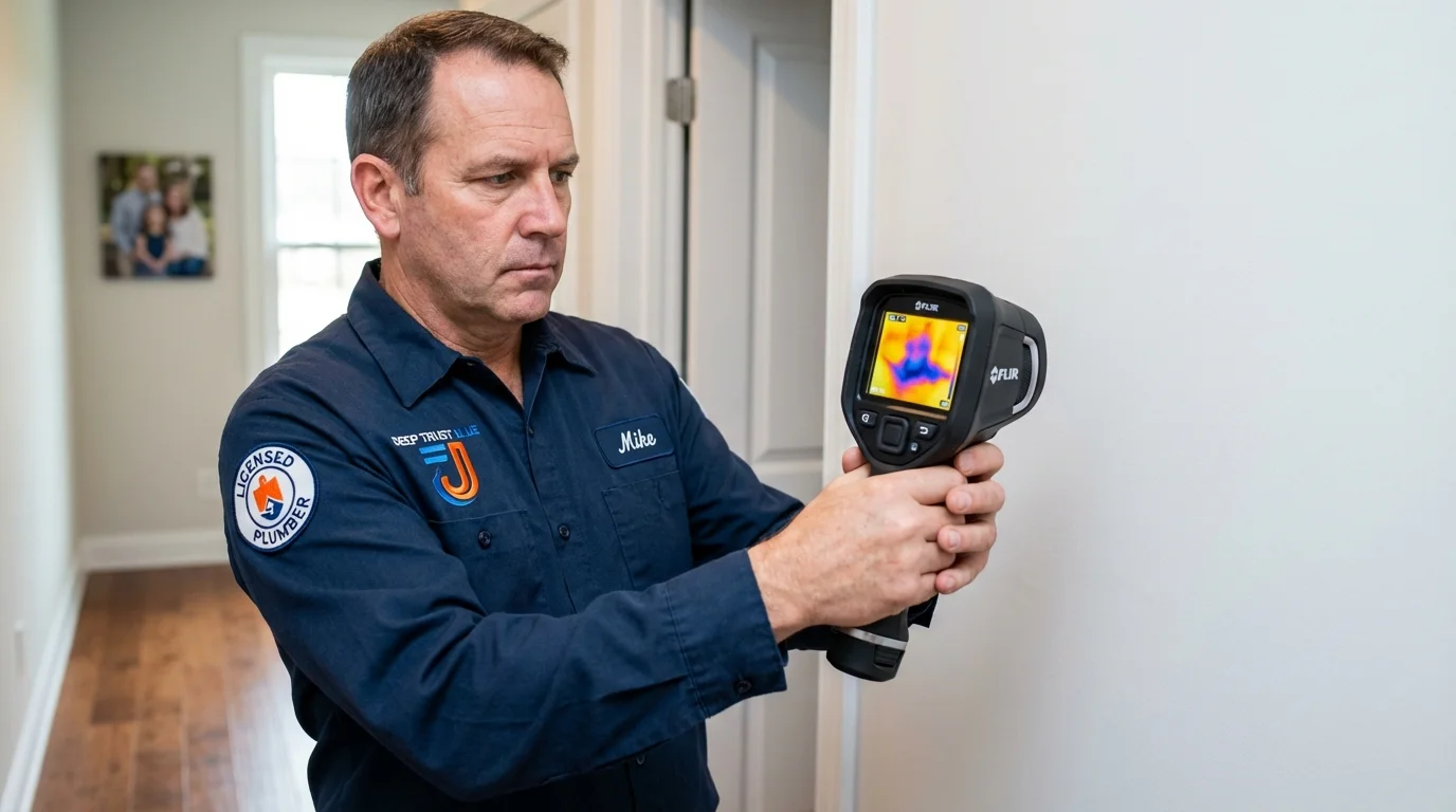 Thermal imaging leak detection by Johns Plumbing LLC in Shakopee